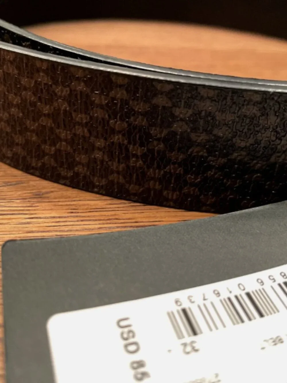 Ted Baker Conaby Bovine leather men's belt black & brown SZ-32 NEW